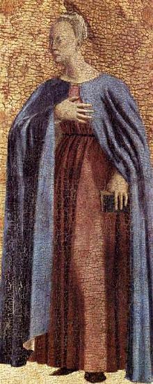 Piero della Francesca Polyptych of the Misericordia: Virgin Annunciate oil painting picture